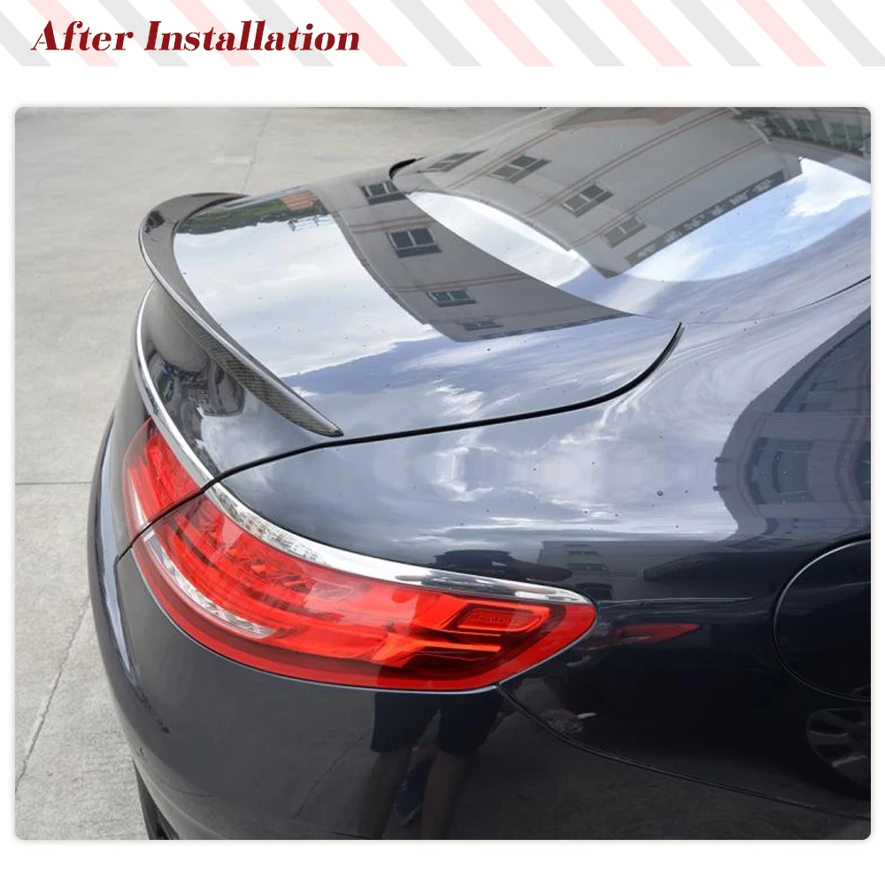 Ali per finestrino spoiler posteriore per auto in fibra di carbonio per Mercedes-Benz Classe S S500 S550 S63 S65 AMG Coupe 2D 14-18 FRP Nero