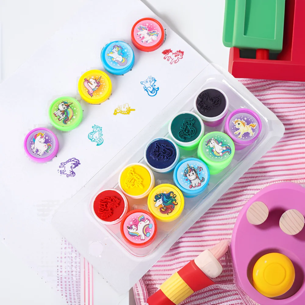 Unicorn for Party Favors, Set Slap Bracelets for Kid,Silicone Bracelet,Stamp,Gift Bags for Block, Gift for Kids Party Supplies