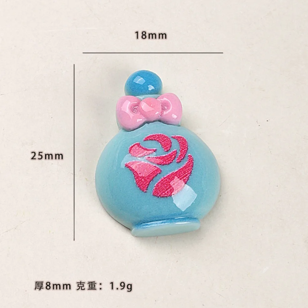 10pcs Cute Cartoon Kawaii Cosmetics Makeup Charm Flat Back Resin DIY Scrapbooking Cabochons Embellishment Decoration Accessories