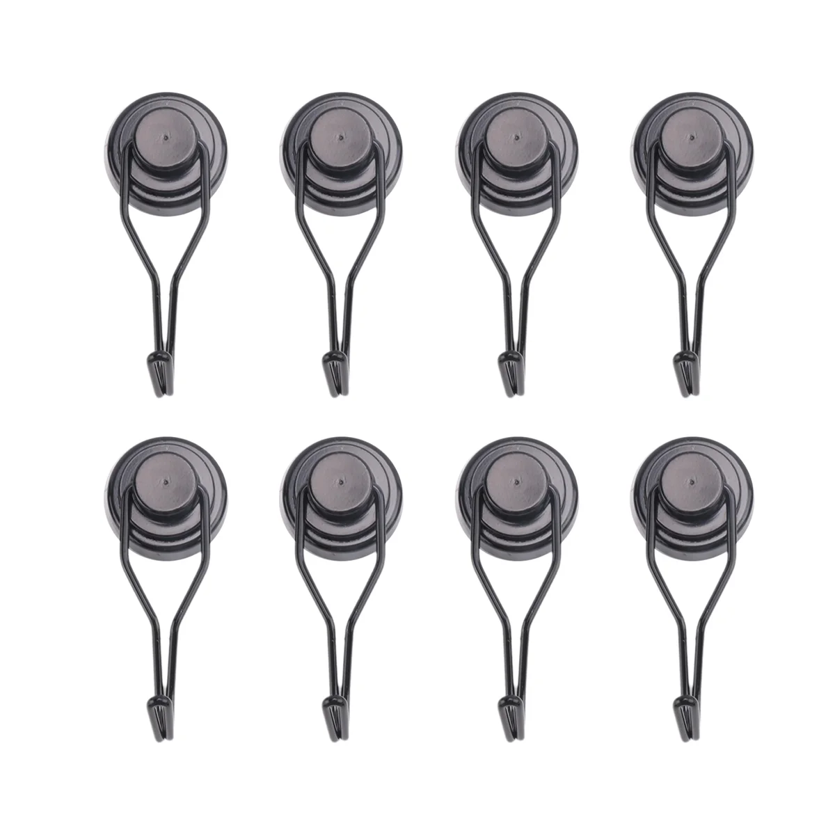 Magnetic Hooks Heavy Duty,Hanging 60Lbs Black Magnetic Hooks for Grill, Cruise Cabins, Refrigerator, Classroom, Kitchen