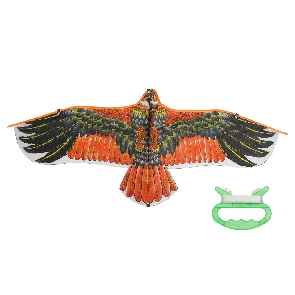 Cometa con diseño de águila plana para niños, cometa de 30 metros con línea de juguete de 1,1 m, ideal para viajes familiares, el mejor regalo
