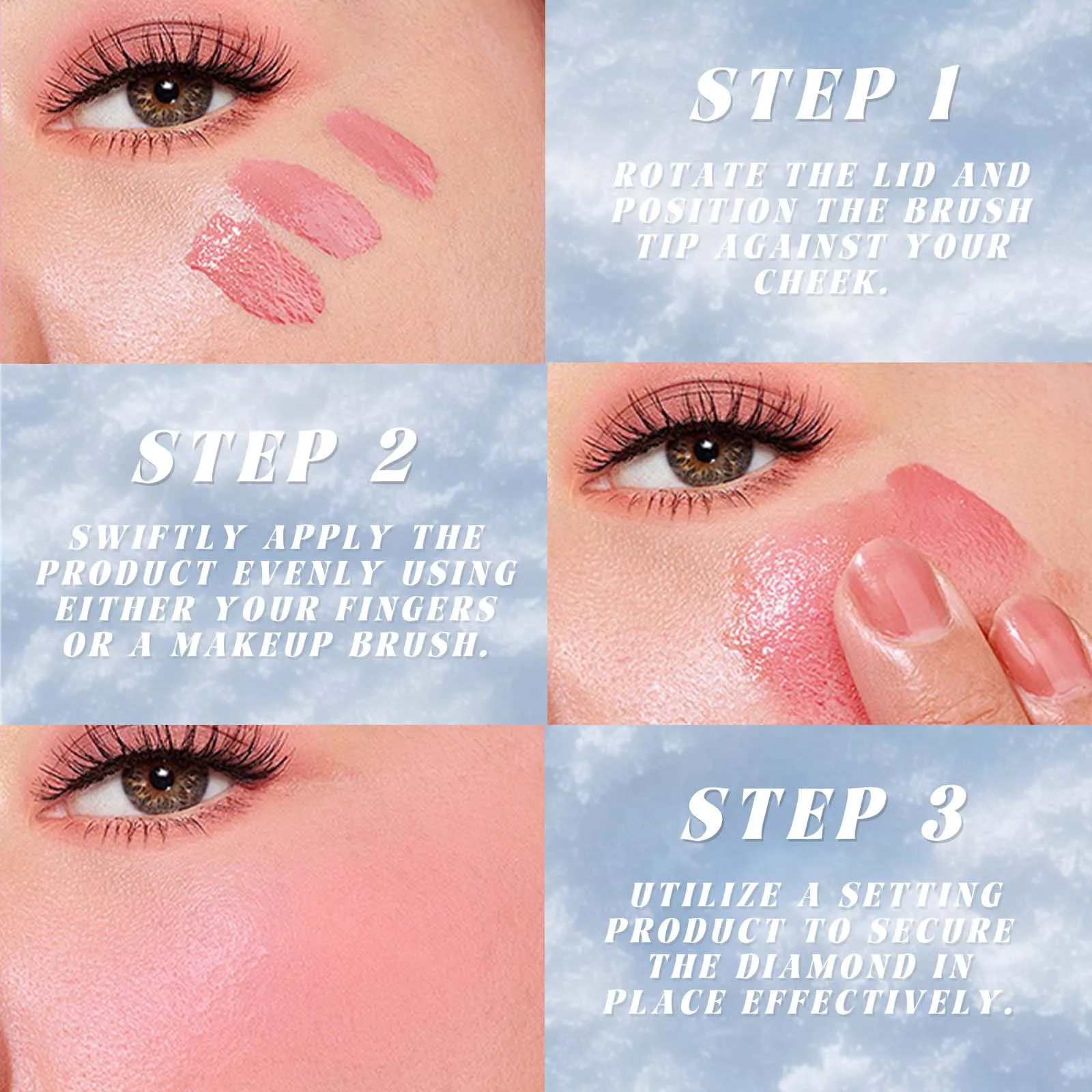 Evidenziatore liquido multiuso Shimmer Blush Design in marmo 6 colori Trucco viso e corpo Non grasso Essenziale per feste a lunga durata