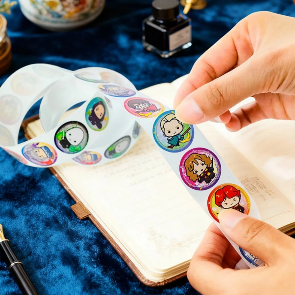 500Pcs Genuine Hogwarts Stickers Toys Cartoon Cartoon Harry Potter Ron Malfoy Tape Sticker For Mug Laptop Planner Decor Decals view 5