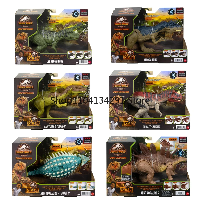 

Лагерь мира Юрского периода, кретарный рев, атака, динозавр с ударной функцией и звуками, цератозавр, древесный динозавр, игрушки