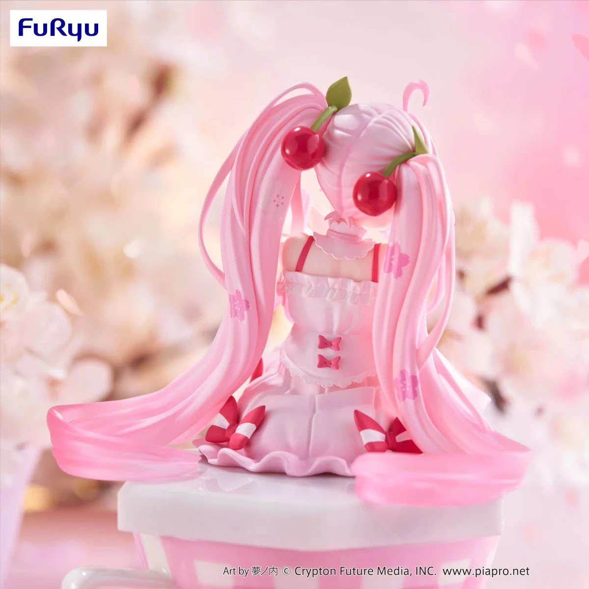 Original FuRyu Noodle Stopper Hatsune Miku -Sakura Miku 2025 Ver.- PVC 14CM Anime Action Figures Model Collection Toys Gifts