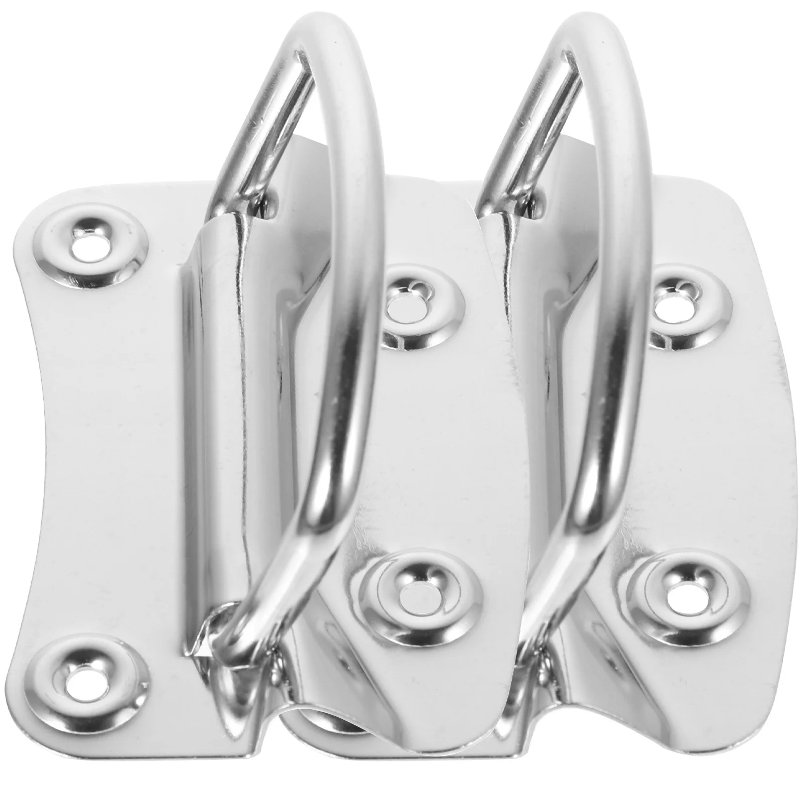 

2Pcs Stainless Steel Pull Handles Heavy Duty Box Ring Toolbox Door Chest Handle for Strong Pull Drawer Pulls Cabinet Handles