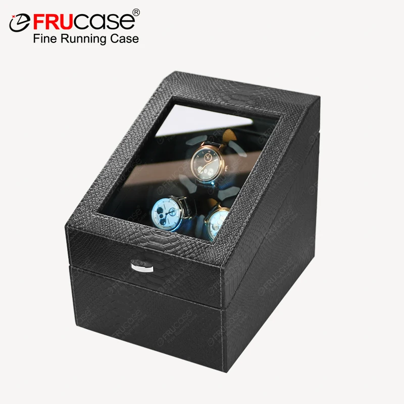 FRUCASE PU Watch Winder for automatic watches automatic winder 3 watches A