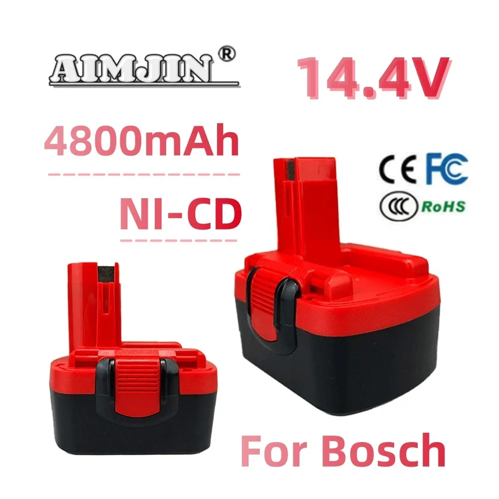 

100% New 14.4v 4800mah Rechargeable Battery for bosch 14.4V Battery BAT038 BAT040 BAT140 BAT159 BAT041