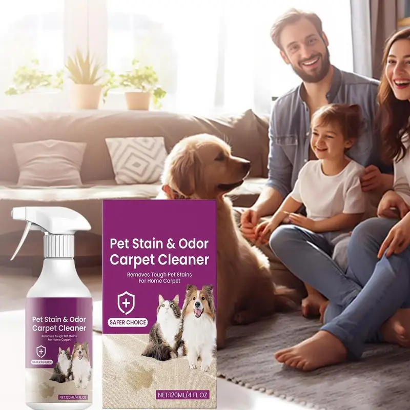 Portable Carpet Cleaners Natural Safe Carpet Cleaner Deep Cleaning Odor Eliminator Stain Remover For Pets Furniture