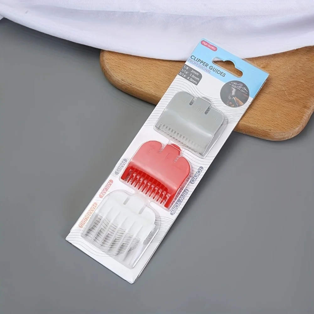 3-Piece Set of Hair Cutting Guide Combs, Salon Hair Clipper Accessories Positioning Combs, Hair Styling Caliper Combs, Hairdressing Tool Accessories - view 3