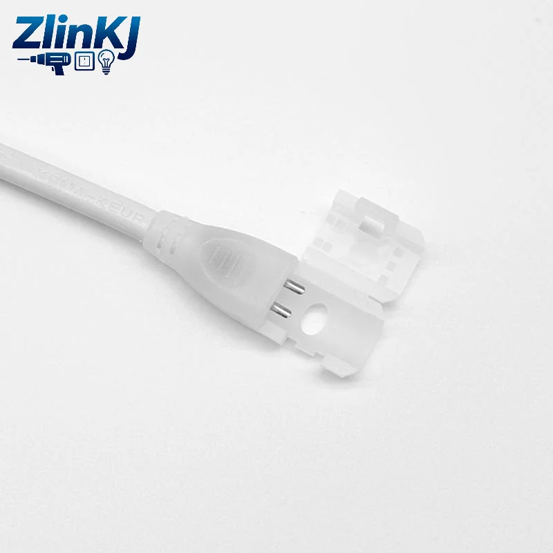 2Pin COB LED Strip Connector Extension Wire 2/5Pcs Flame Retardant for 220V COB Tape Light Restaurant Dining Area Lighting