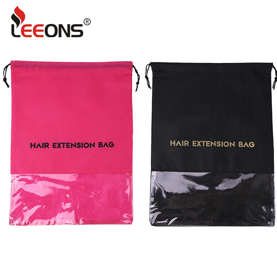 Wigs Storage Bag For Hair Extensions Packaging Wig Protection Case For Human Hair Hairpiece Hair Extension Storage Bag Package