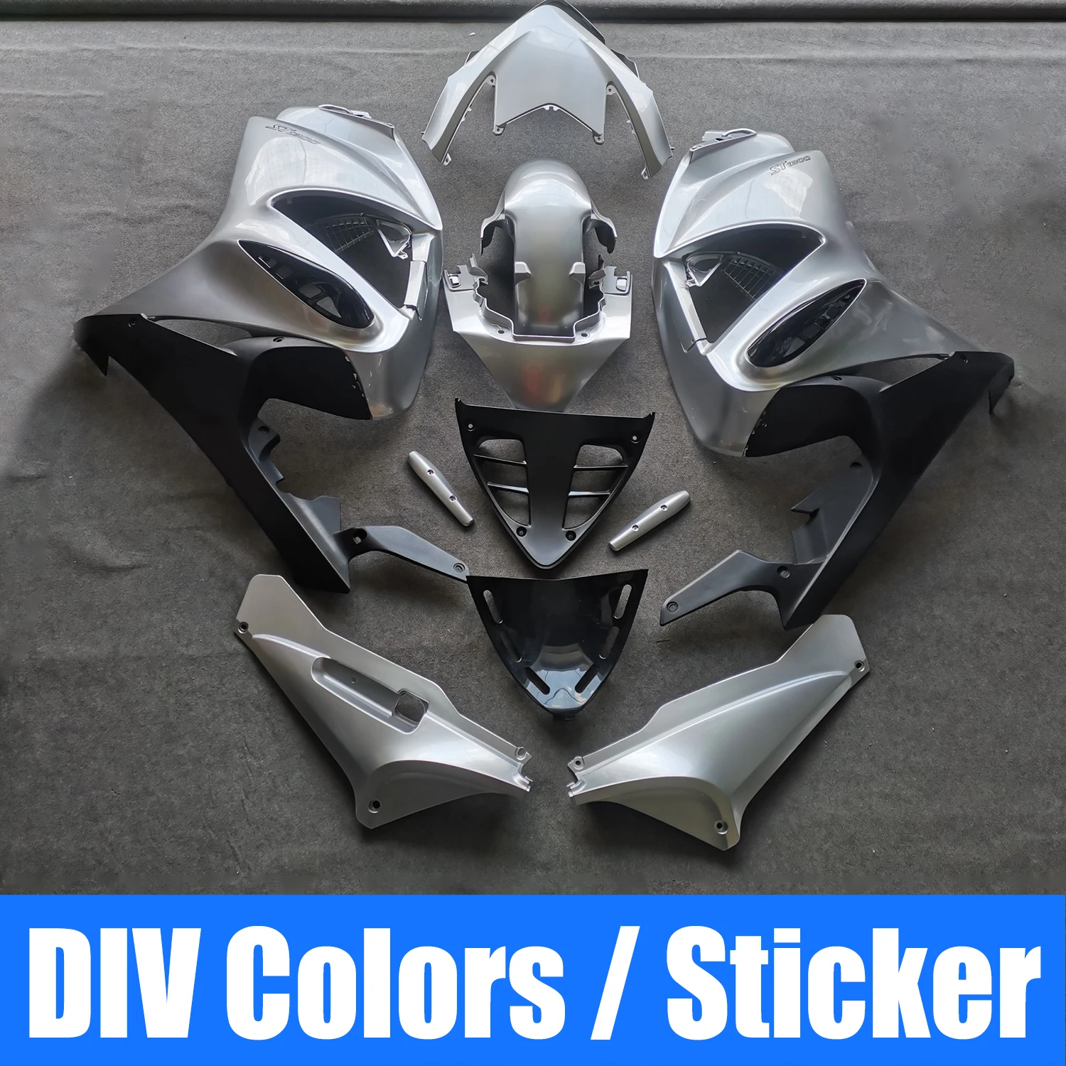 Fit For Honda ST1300 2002 - 2012 Motorcycle Plastic Shell Fairing Bodywork Kit Panel Set ST 1300 02 03 04 05 06 07 08 09 10