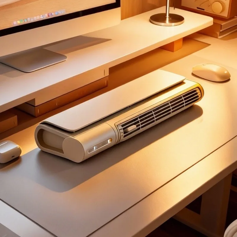 Desktop heater, hanging vertical heater under the table, office small station heating artifact
