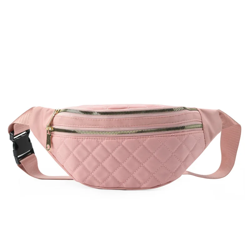 Bolso de Cintura para Tiempo Libre, Riñonera Cruzada al Pecho, Bandolera Oxford, Bolsa de Hombro, Color Fácil de Combinar, Cinturón para Mujer