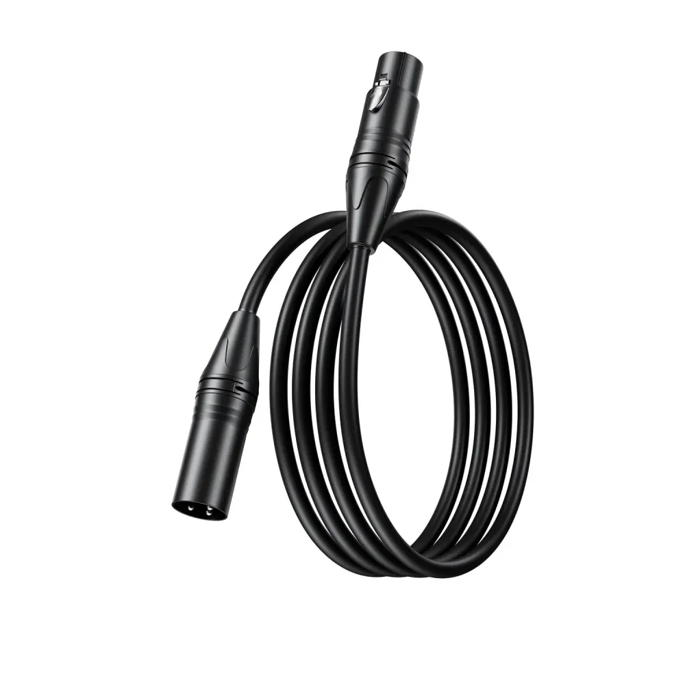 BOYA XLR Male naar Female audiokabel, puur koperen gebalanceerde microfoonkabel, anti-interferentie voor mixer, kaart, opname, live, 1/2/3m
