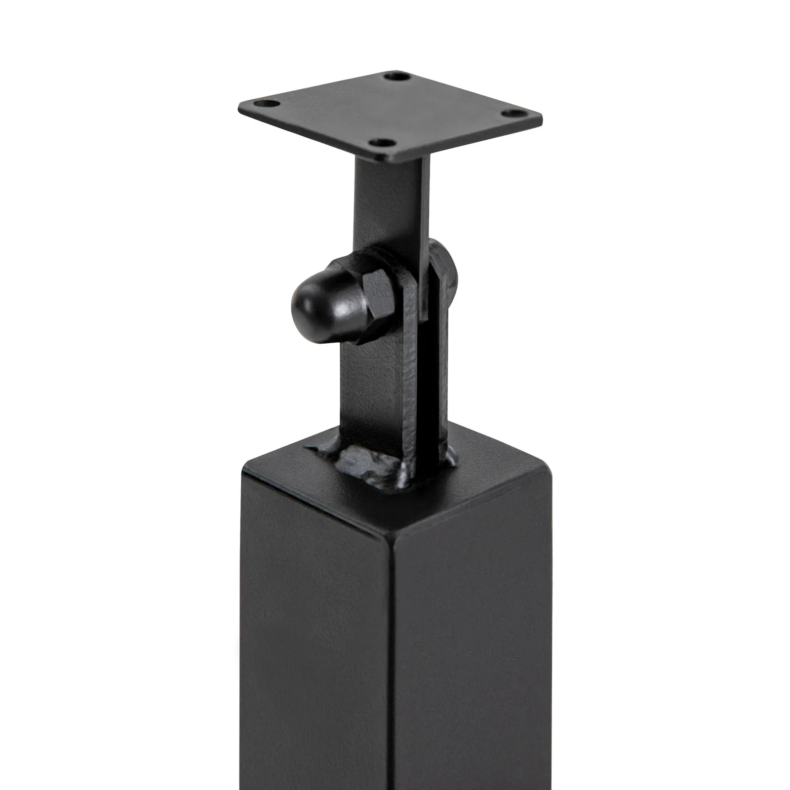 90cm Modern Black Iron Stair Balusters - Rectangular Posts, 180℃ Baking Paint, 270° Rotation, 220.5 lbs Load Bearing