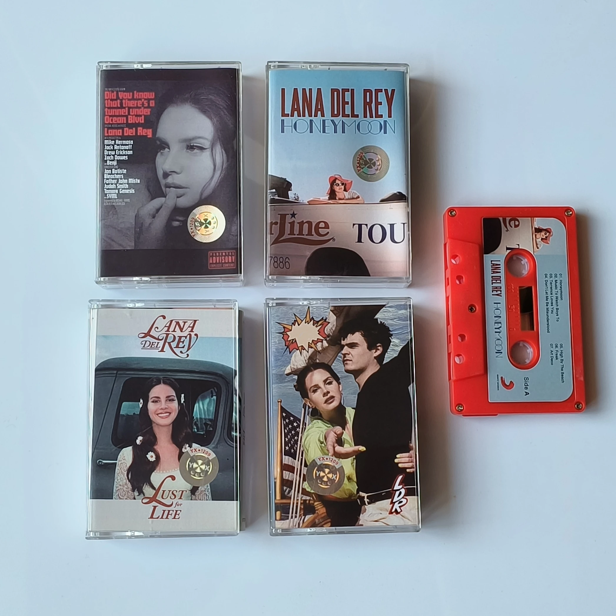 Lana Del Rey taśma muzyczna miesiąc miodowy 7 stylów Album zrodzony z kaset matrycowych Cosplay Soundtracks Box Walkman kamera samochodowa kolekcja