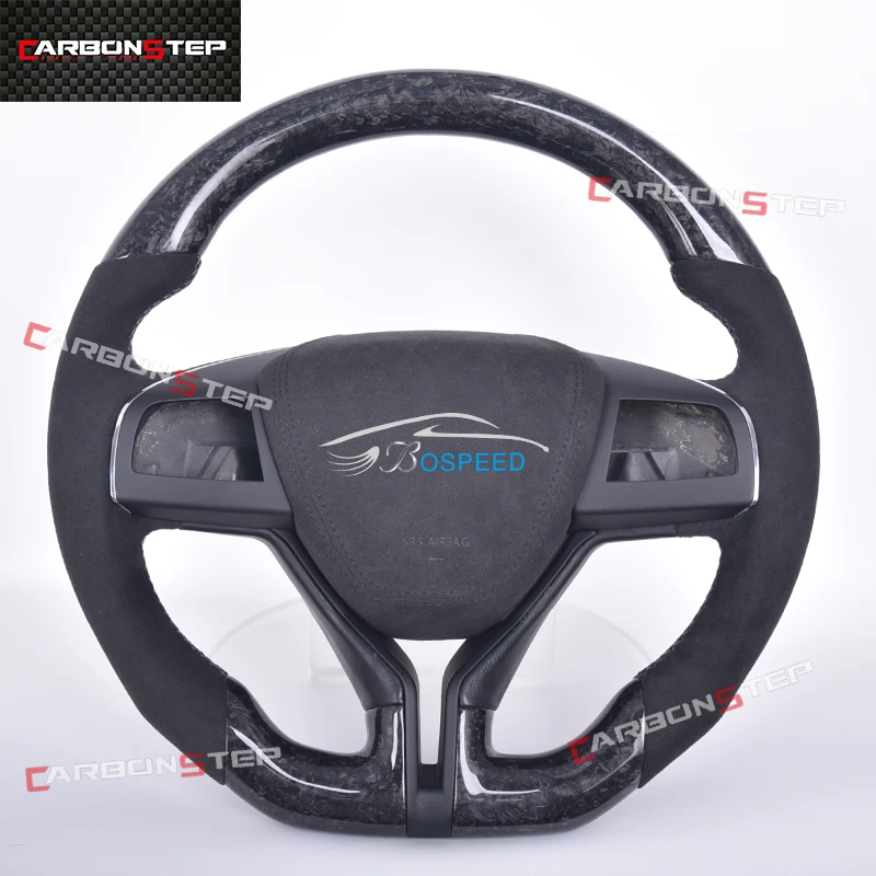 

Suede Leather Carbon Fiber Led Steering Wheel For Maserati Granturismo Ghibli Quattroporte Gran Turismo F1 Sports Cars Heated