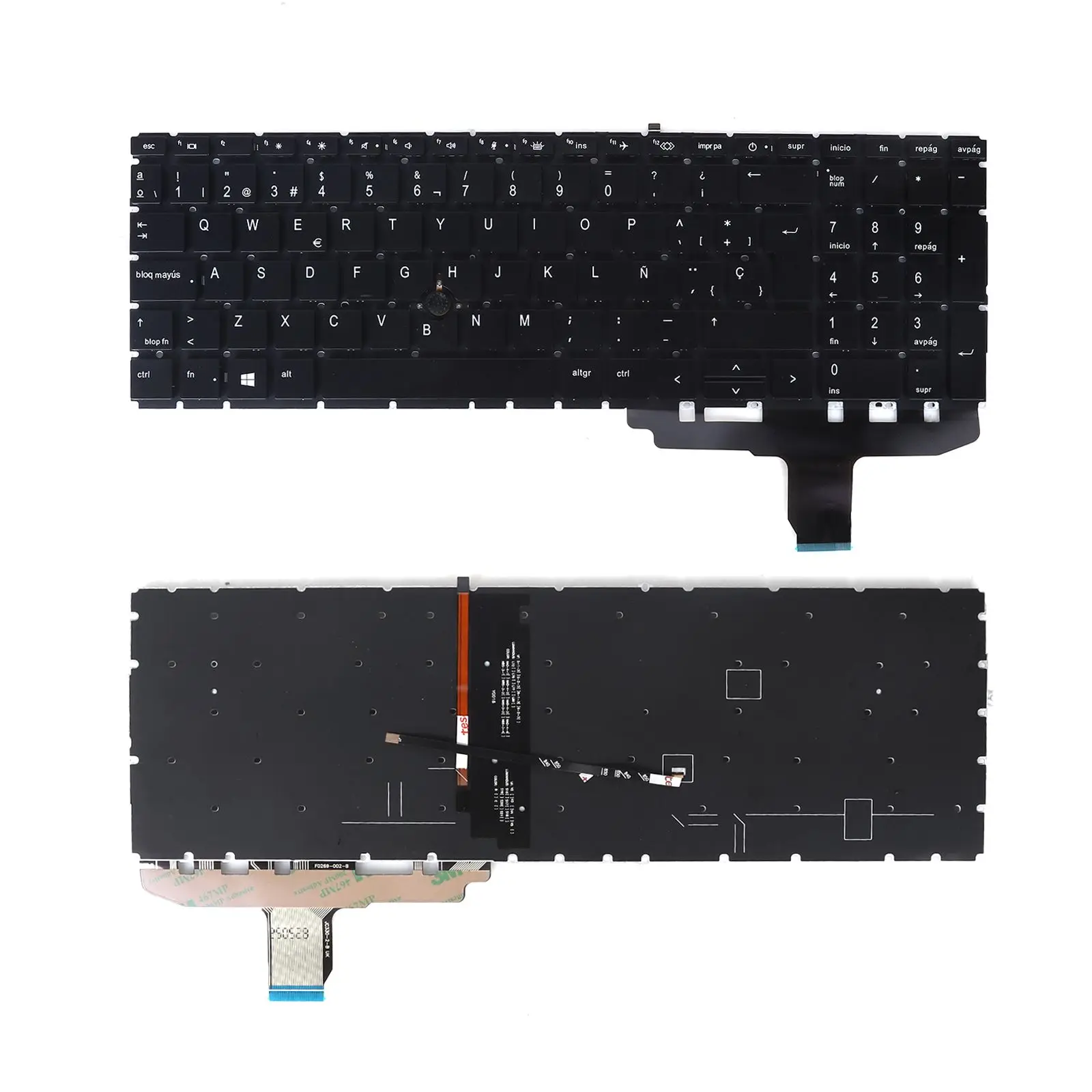 

Клавиатура для ноутбука SP для HP EliteBook 850 G7 Black с подсветкой и точечной ручкой