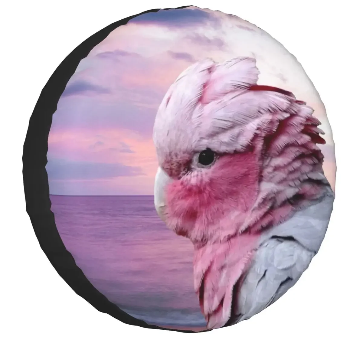 Parrot Galah Cockatoo Spare Wheel Cover for Suzuki Mitsubish 4x4 SUV Custom Bird Tire Protector 14