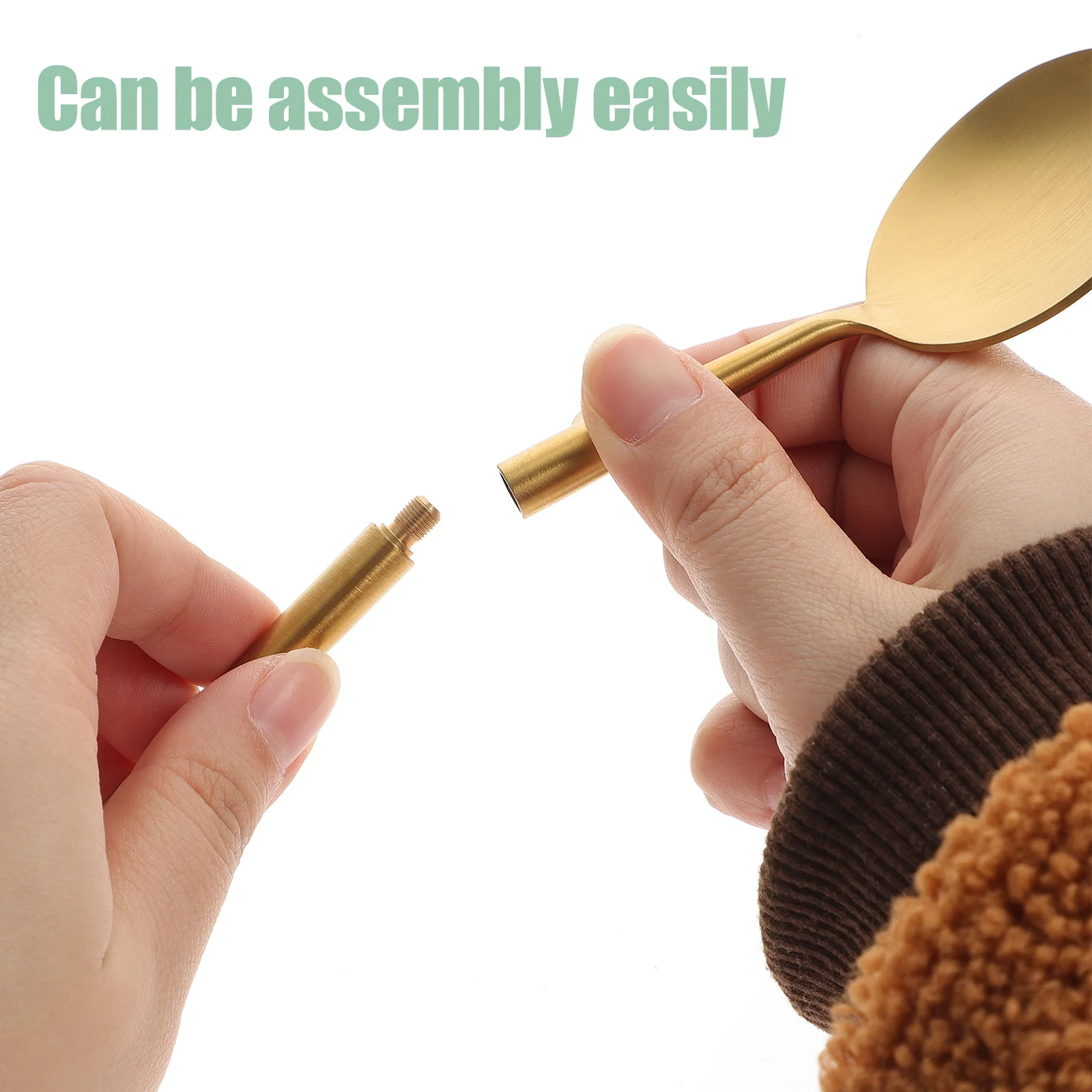 

1Set Stainless Steel Camping Cutlery Set Portable Detachable Fork Spoon Knife Kit Pocket Flatware Travel Outdoor Tableware