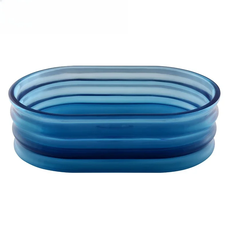 Artistic personality simple wash basin transparent resin wash basin washbasin household wash