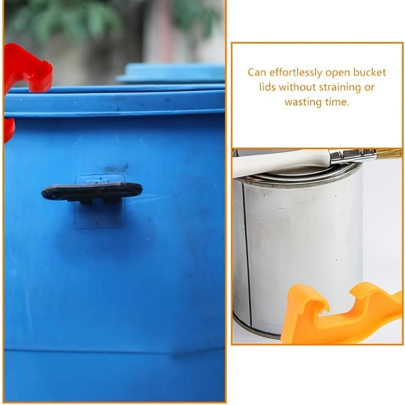 1Pc Random Color Bucket Lid Opener, 5 Gallon Paint Can Wrench, Compact Non-slip Grip for Home & Industrial Use