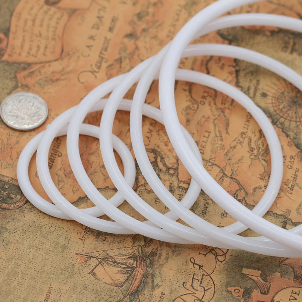 

12 Pcs Dream Catcher Material Macrame Accessories Supplies Embroidered Craft Rings Hoop Wreath