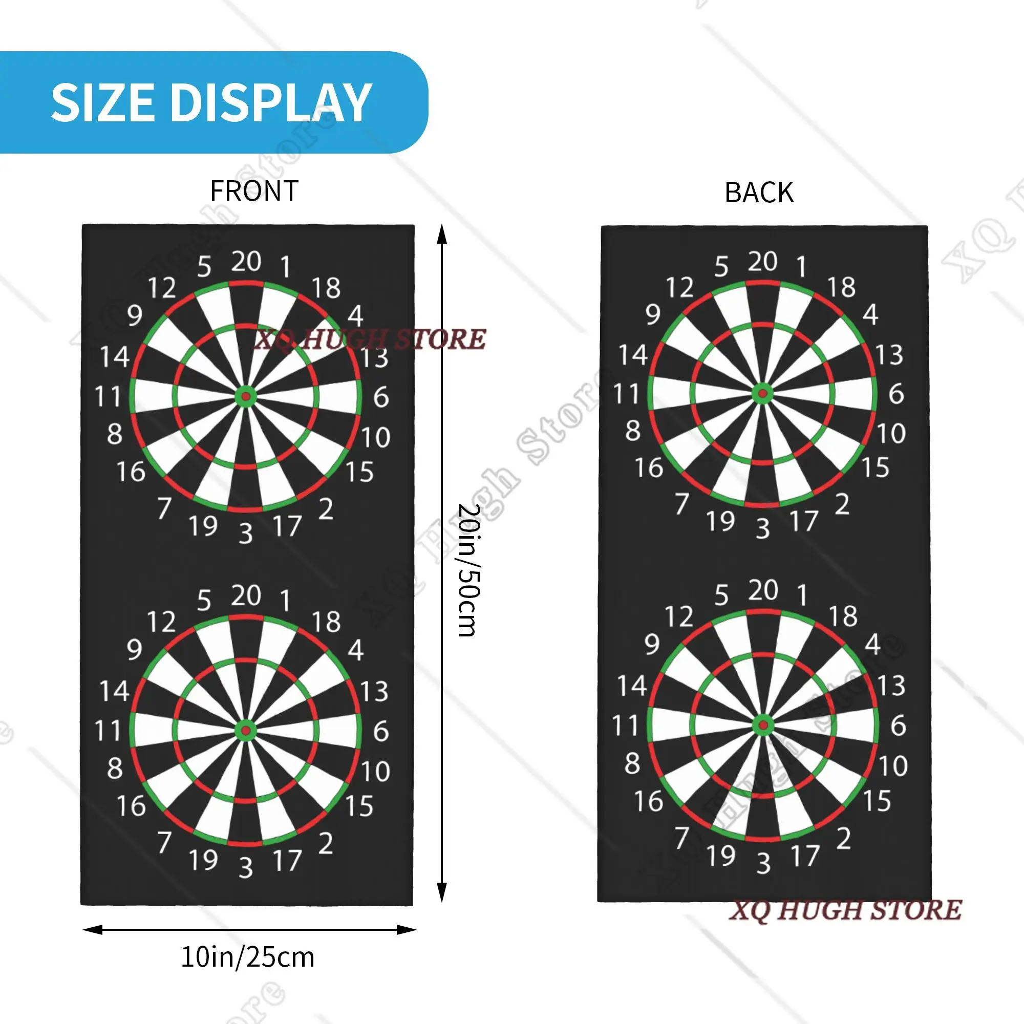 Custom Darts Board Arrow Target Winter Headband Neck Warmer Women Men Hiking Cycling Tube Scarf  Face Bandana Gaiter
