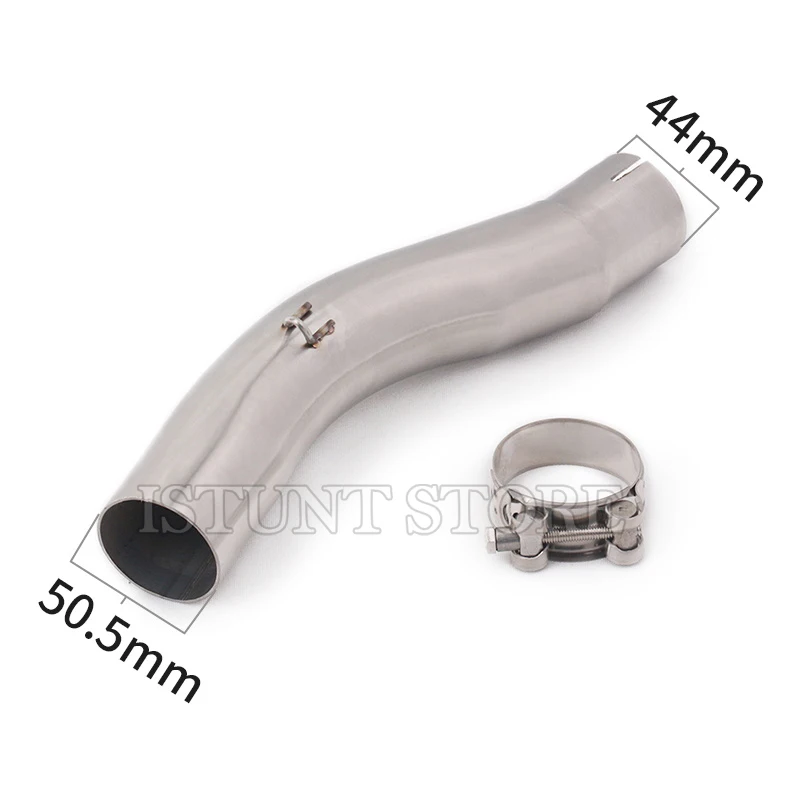 Slip On Motorcycle Exhaust Pipe Modified Muffler Escape Moto Middle link Pipe For SUZUKI GSX-R GSXR 600 750 2008 2009 2010 Years