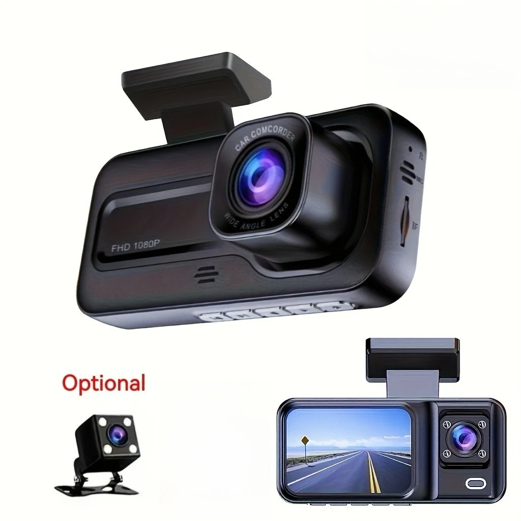 3 Lens Car Dash Cam… - image