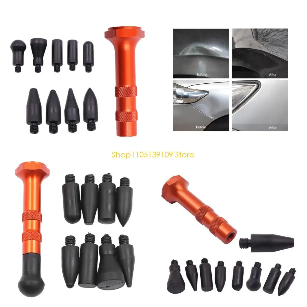 차량 본체용 교환 가능 헤드가 있는 인체공학적 금속 자동차 찌그러짐 수리 도구