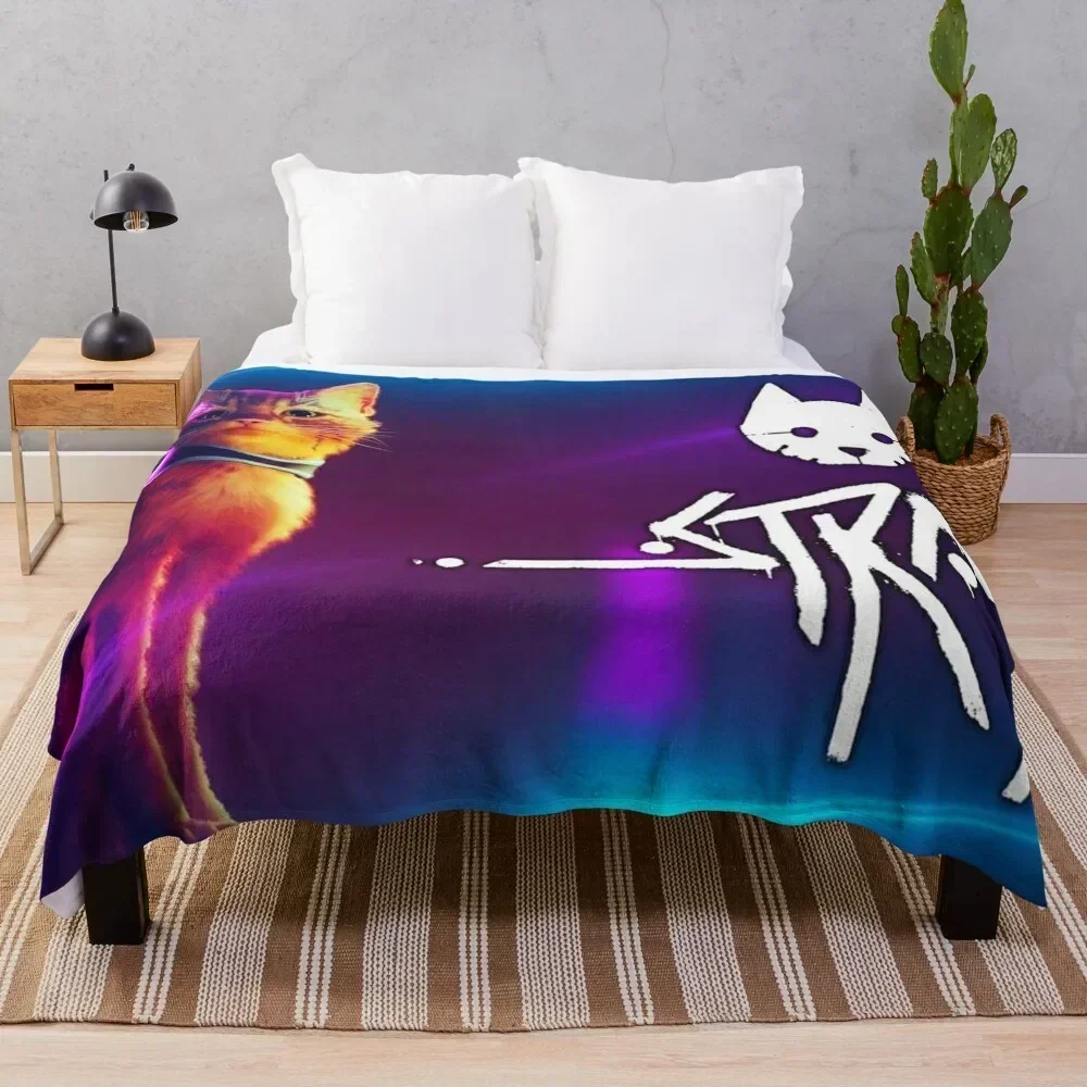 

Stray-Game/Stray Cat game Throw Blanket Easy Care Comfortable Blanket for Couch