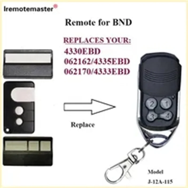 For 4330E/4335E/BND 433.92mhz Garage Door Remote Control 1A5477-1 1A5477-3 Gate Transmitter Openers