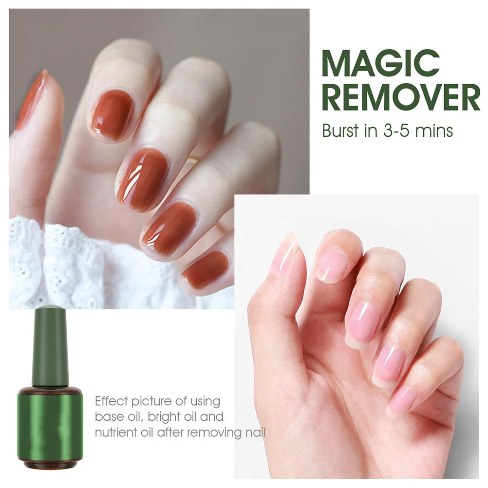 مزيل طلاء الأظافر الاحترافي، مزيل طلاء الأظافر المحمول على الفور يزيل طلاء الجل بدون طحن آمن لفن الأظافر والجلد #5