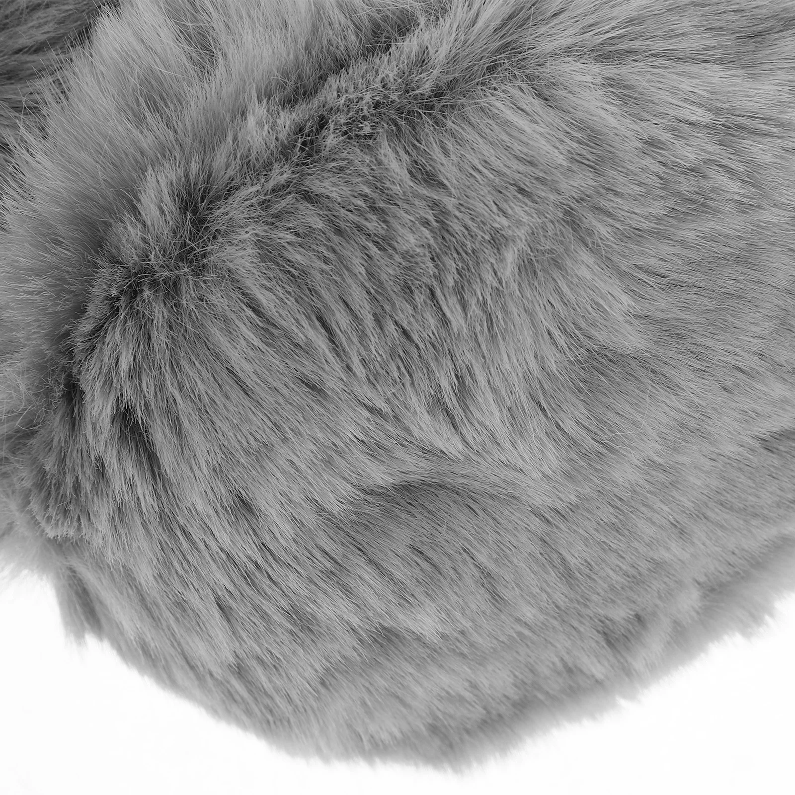 Scaldamuscoli per bambini in peluche Fascia da sci in pelliccia bianca Fasce per capelli soffici da donna per bambini fuzzy regolabili