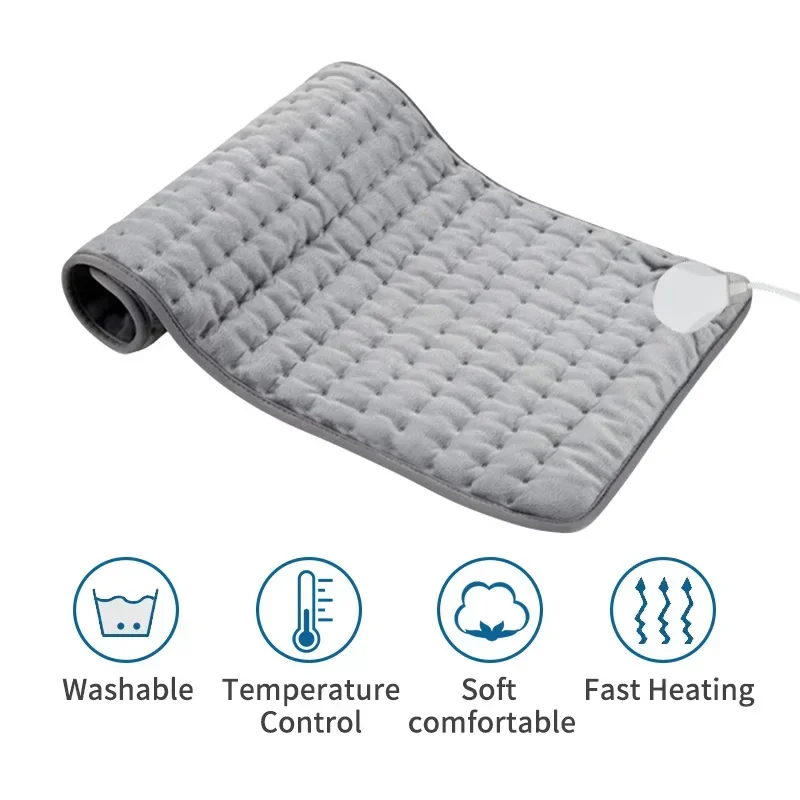 30*59cm Electric Heating Pad Winter Heater Abdomen Shoulder Back Pain Relief Physiotherapy Blanket Warm Mat Sofa Bed