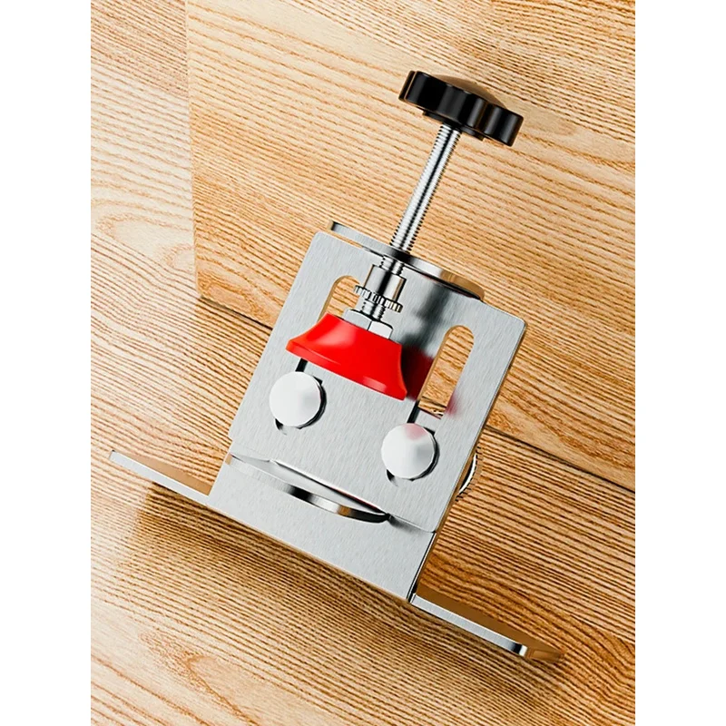 

Stainless Steel Cabinet Door Mounting Jig Quick-Install Cabinet Door Installation Tool Adjustable Cabinets Frame Support Clamp