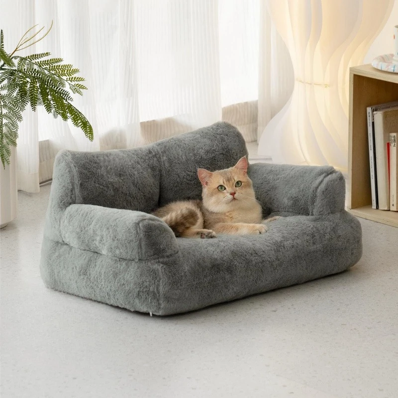 

Pet sofa Rabbit hair removable dog sofa Bed cushion Cat nest Kennel nest Sleeping mat
