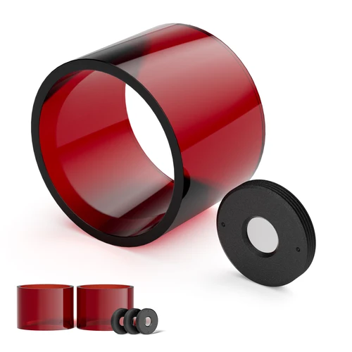 Imagen 2 del producto SCULPFUN S9 Juego de lentes originales 3 piezas de lentes estándar originales + 2 cubiertas acrílicas altamente transparentes antiaceite y antifumo