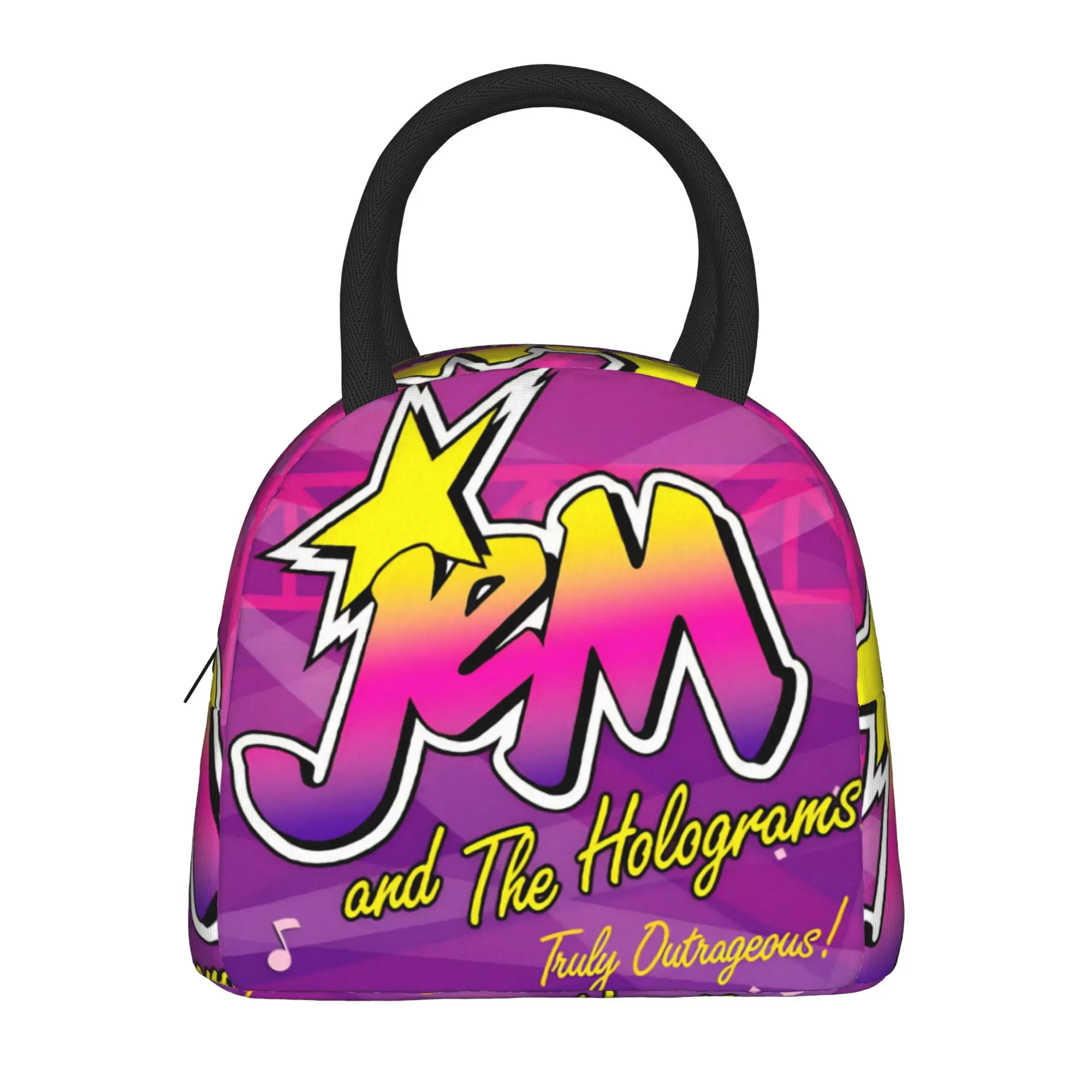 Jem And The Holograms Product Insulated Lunch Tote Bag For Outdoor  Storage Food Boxes Portable Thermal Cooler Bento Box