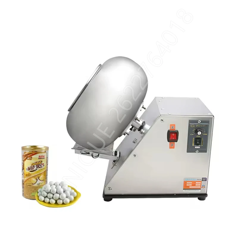 Commercial Multi-Function Chocolate Almonds Nuts Coater Coating Pan Machine Peanut Sugar Candy Coating Polishing Machine