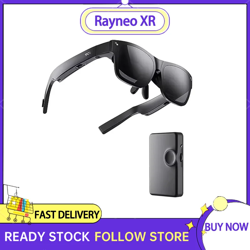 Rayneo XR Glasses TCL Nxtwear S With Micro Oled 1080P Video Display Glasses Dynamic Stereo Sound