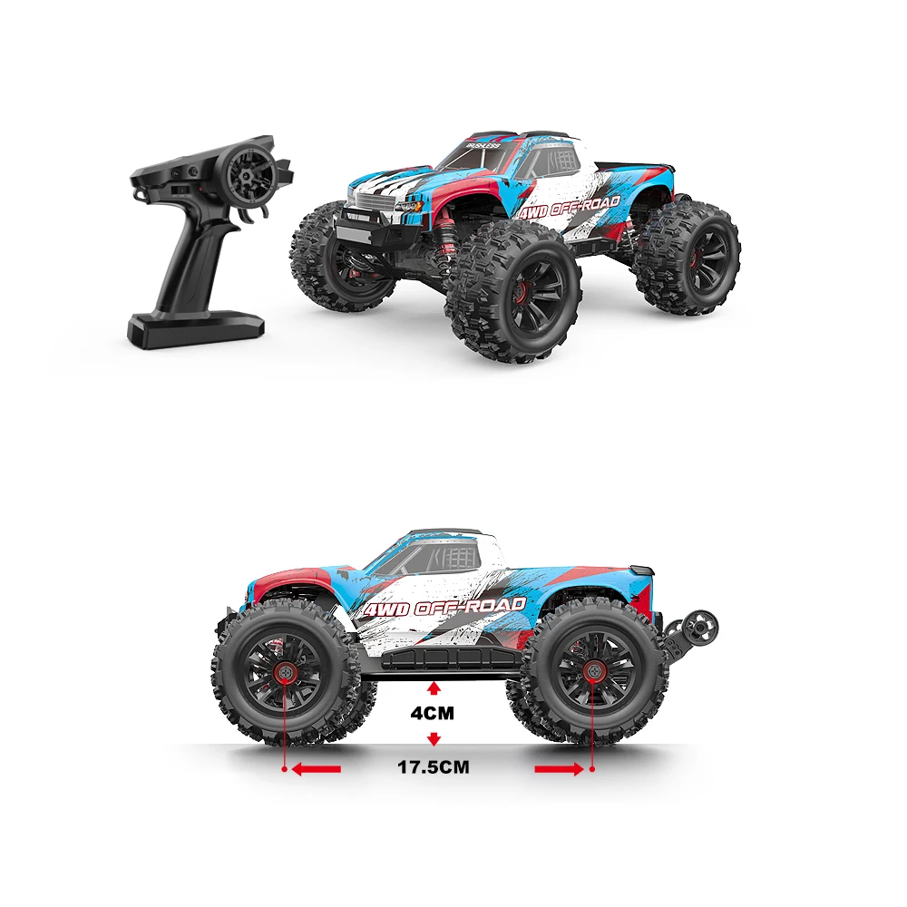 HYPER GO MJX16207 16208 1/16 RC سيارة 70KM/H فرش 4WD سباق السيارات الكهربائية على الطرق الوعرة شاحنة تعمل بالتحكم عن بعد لعبة تعمل بالريموت