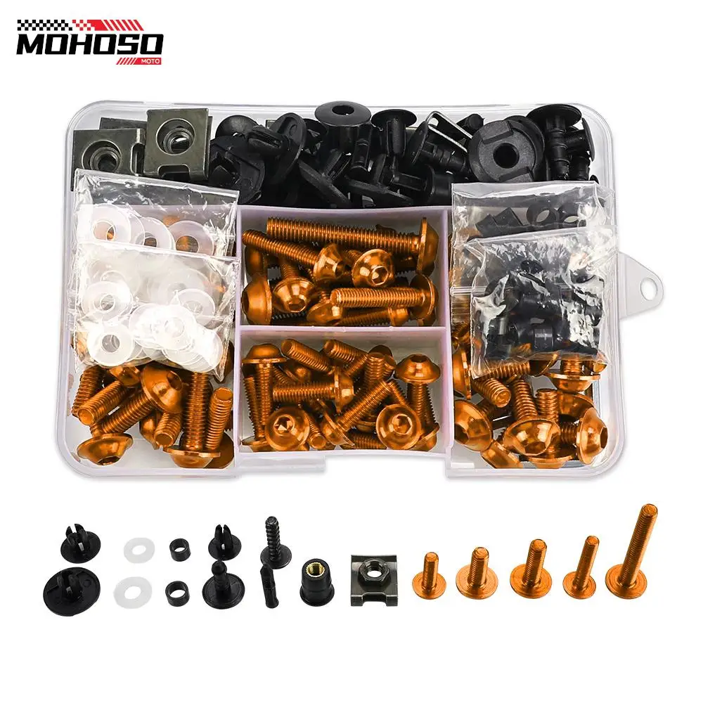 

Universal For Duke RC 125 200 250 390 690 790 990 1190 1290 ADV Enduro RC8 Motorcycle CNC Fairing Bolt Kit Fastener Clips Screw