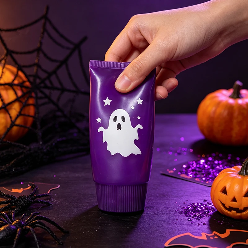 Halloween Ghost Toothpaste Squishy Pinch Slow Rebound Soft Office Home Decor Agitated Decompression Extrusion Pressure Ball Gift