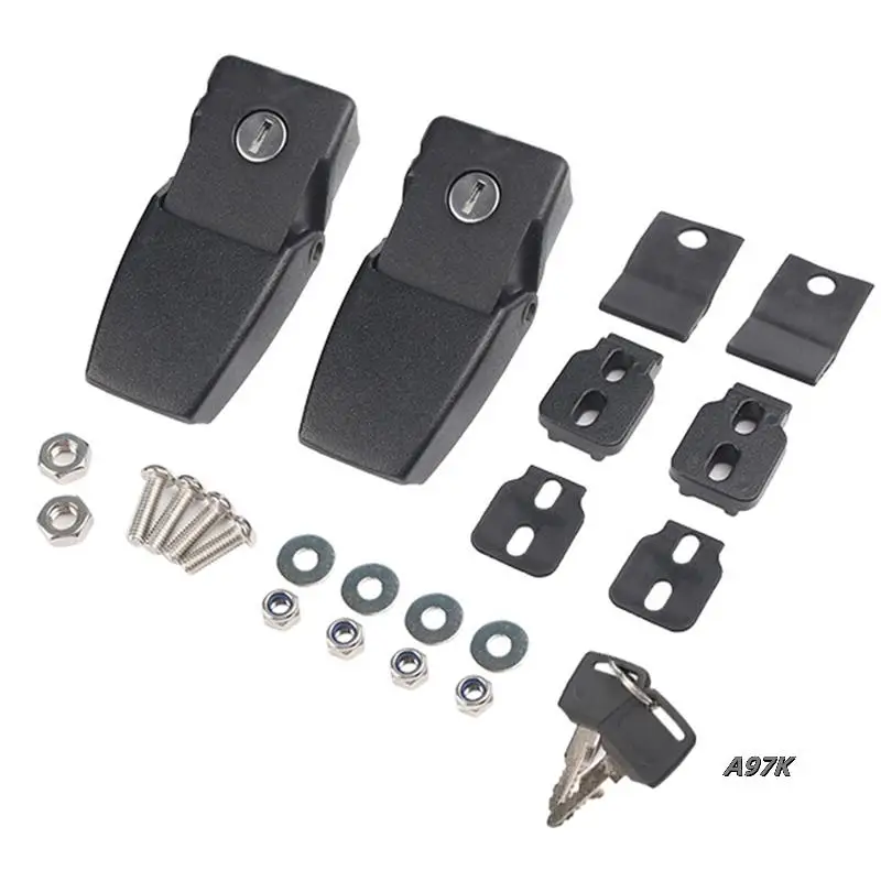 

1Set Car Engine Lock Hood Latch Catch Cover With Keys For Jeep Wrangler JK Unlimited 2007-2017