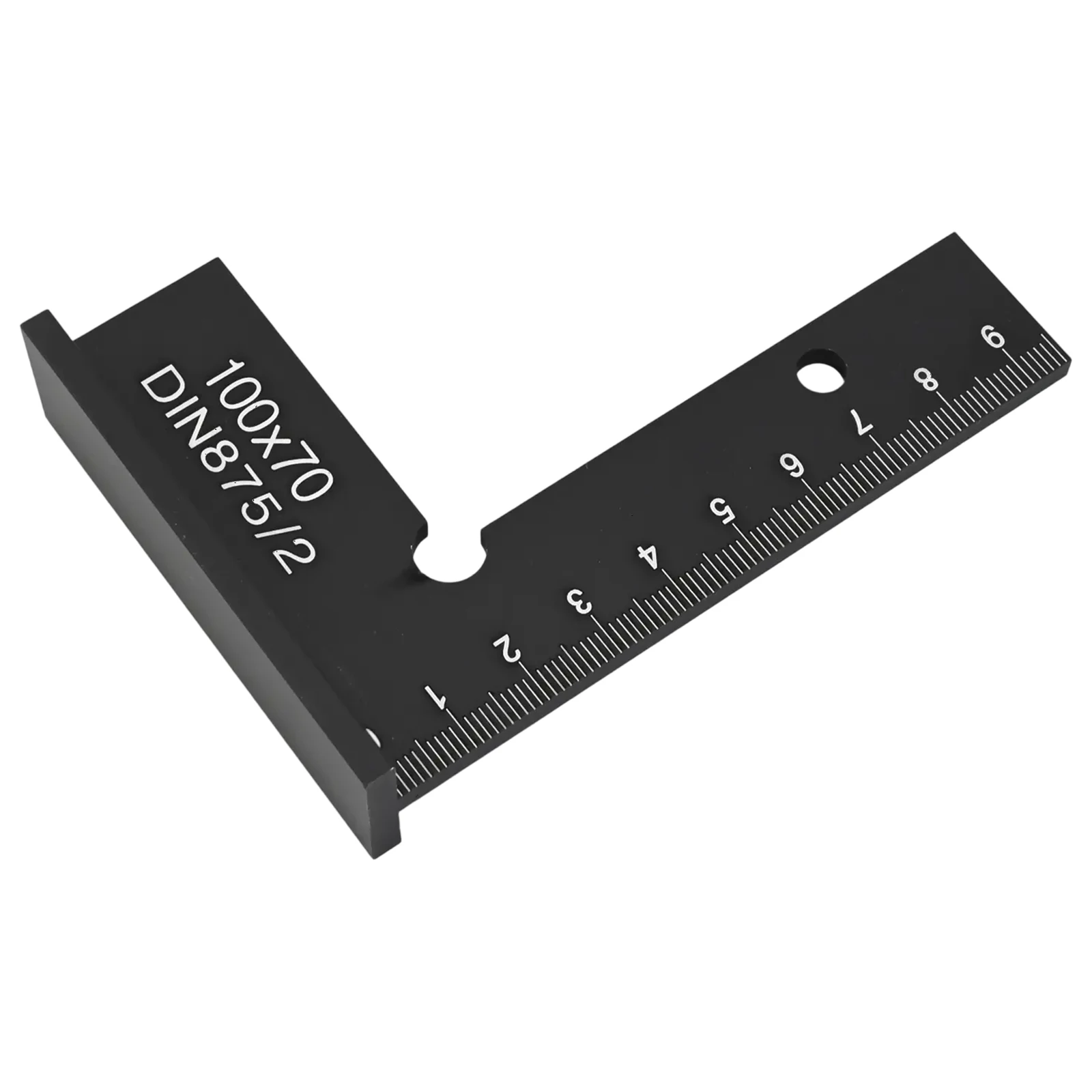 90 Degree Metal Flat Edge Square Ruler Right Angle Measurement Tool For Woodworking Cutting And Marking Guide 100x70mm