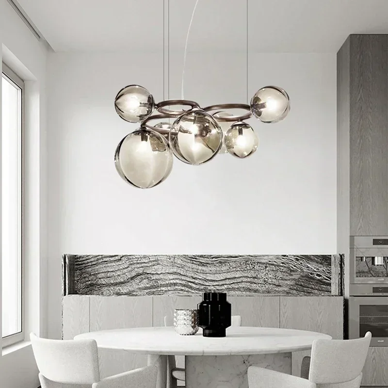 

Led Lighting Magic Bean Chandelier Modern Creative Hanging Lights Living Room Dining Room Chandelier Home Decoration Gloss